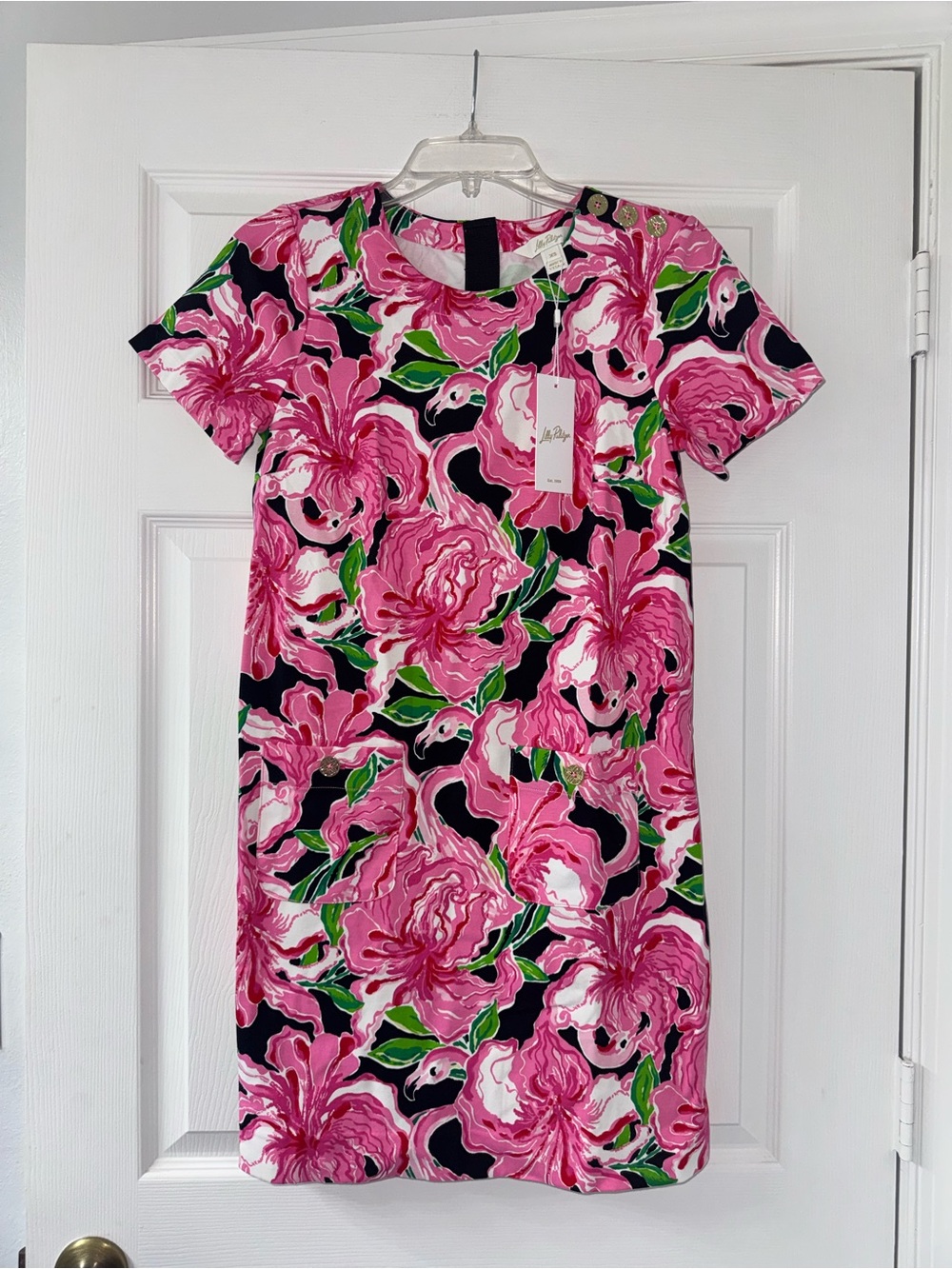 Lilly Pulitzer Mattison Floral Cotton Blend Shift Dress!